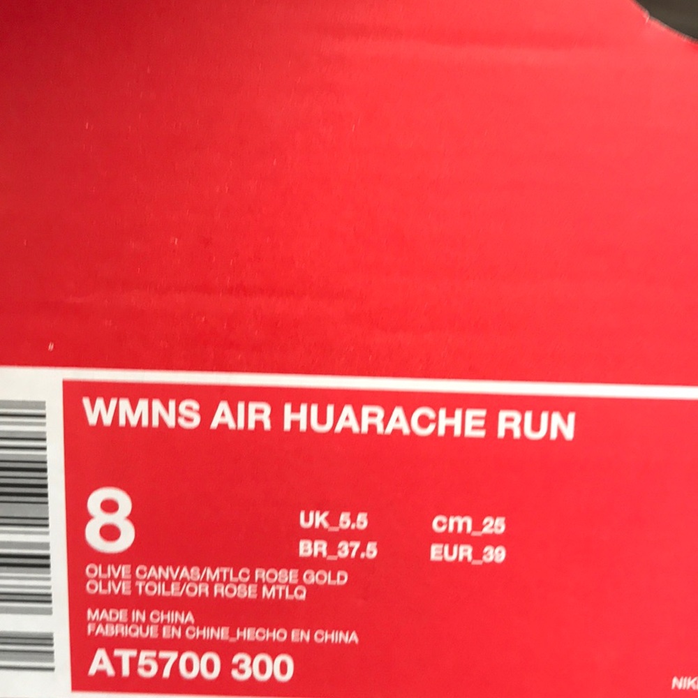 Nike Air Huarache Run Suede Olive Canvas Rose W - Picture 8 of 8